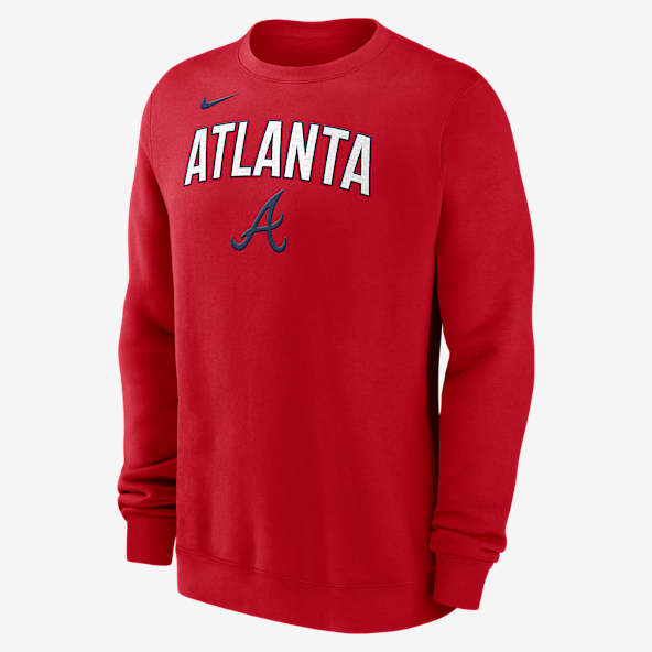 売れ筋商品|||ナイキ パーカー・スウェットシャツ アウター レディース Men's Red Atlanta Braves Statement Ball Game Fleece Pullover Sweatshirt Red Men's Nike Red Atlanta Braves Statement Ball Game Pullover